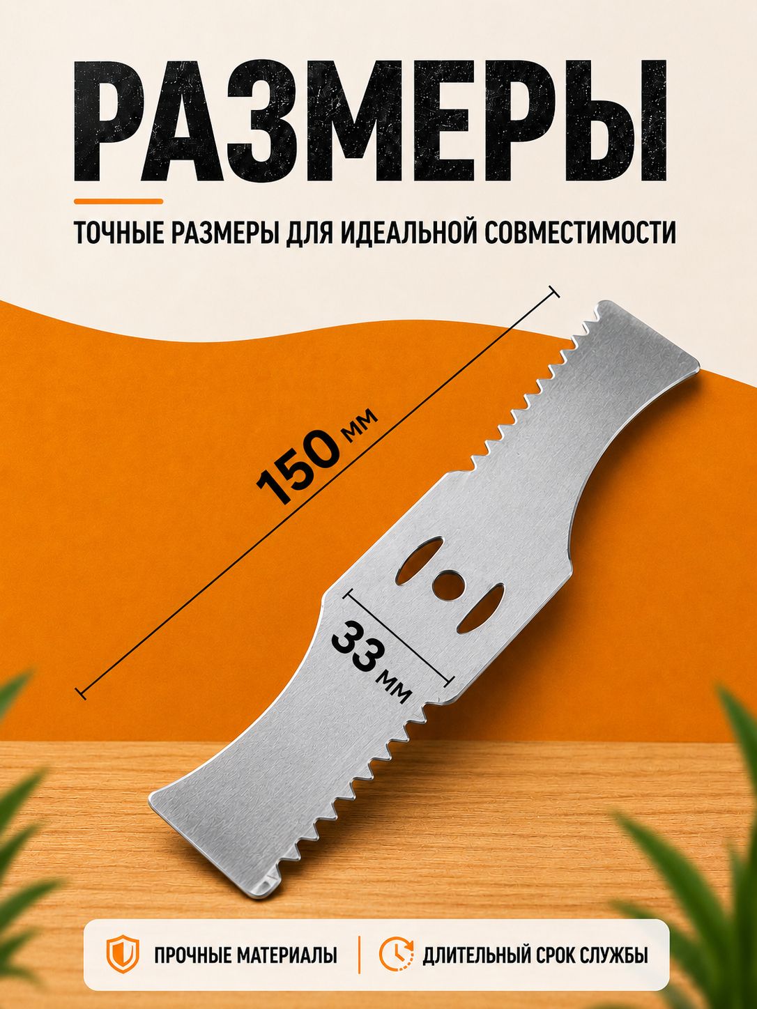 Набор ножей для триммера 3шт(456-030)