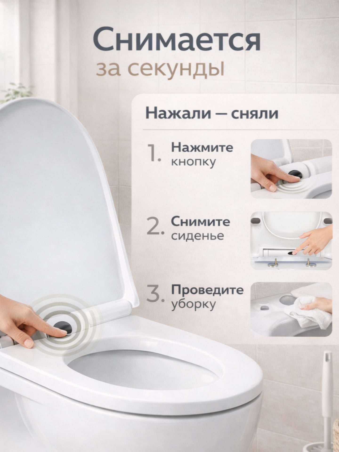 Сиденье для унитаза(360-450)
