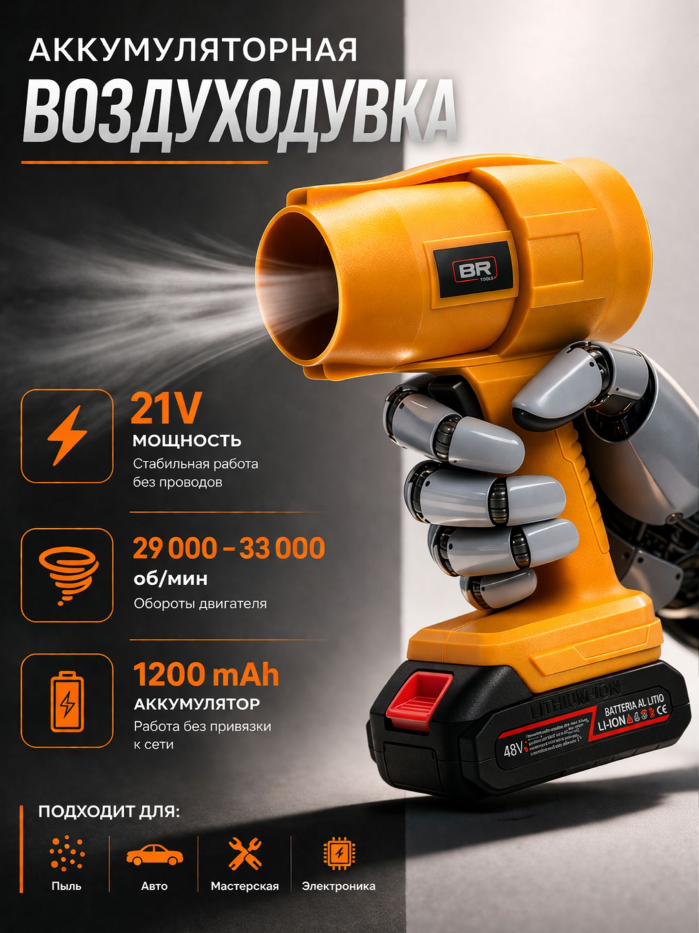Воздуходувка 48V(156-001)