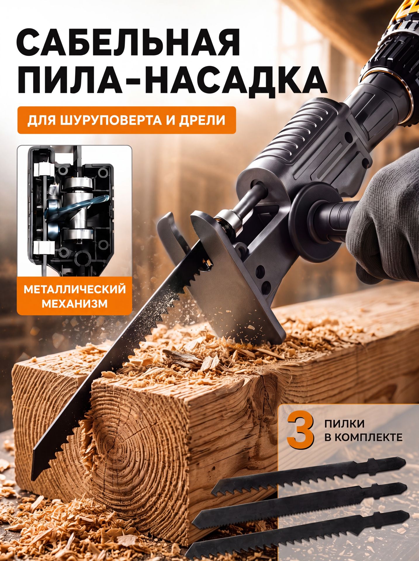 Насадка сабельная пила(112-454)