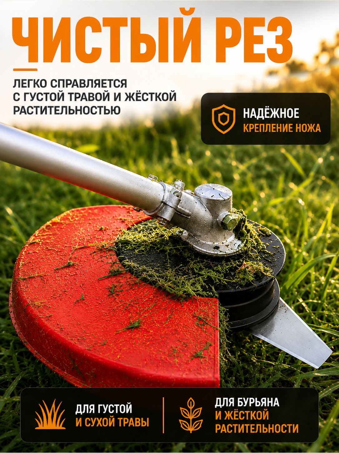 Нож для триммера трехглавый(456-004)